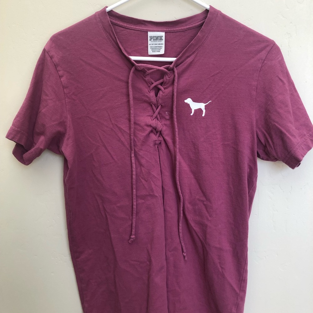 Lace up tee